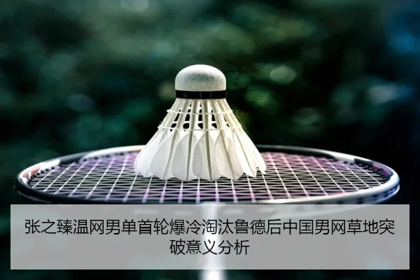 张之臻温网男单首轮爆冷淘汰鲁德后中国男网草地突破意义分析